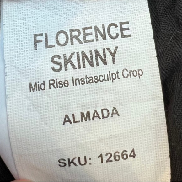 DL1961 Florence skinny mid rise instasculpt grey raw hem - Picture 8 of 13